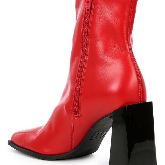 New Gianni Bini Border-Line Stretch Block Heel Booties Size 8 - Picture 7 of 9